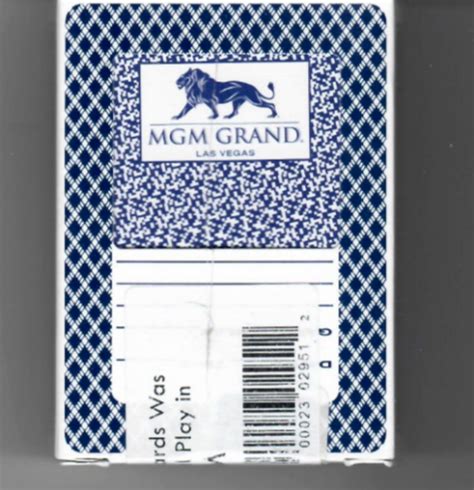 MGM Las Vegas Casino Playing Cards .